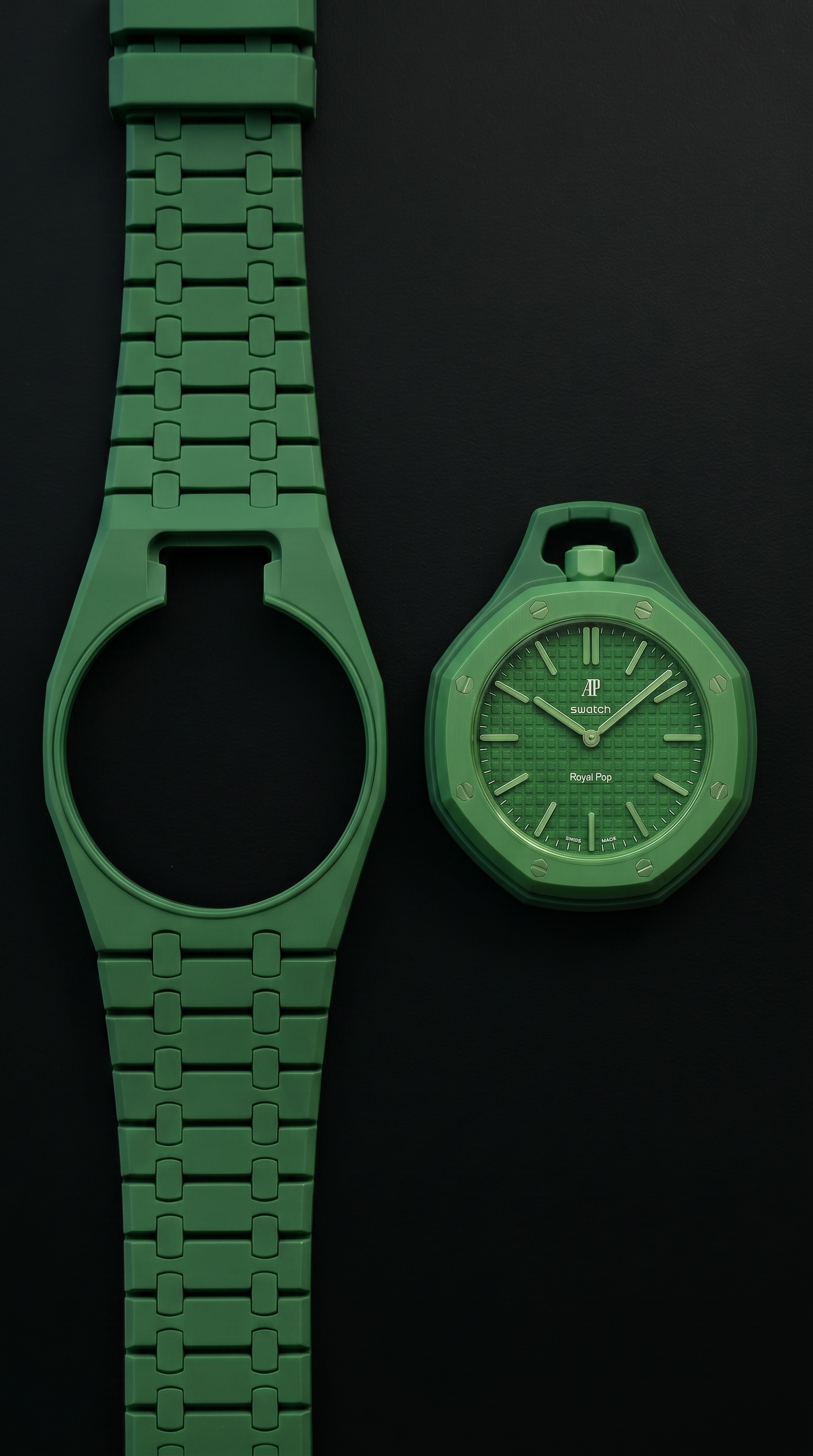WristPopShop Royal Pop Strap — Green Eight Edition