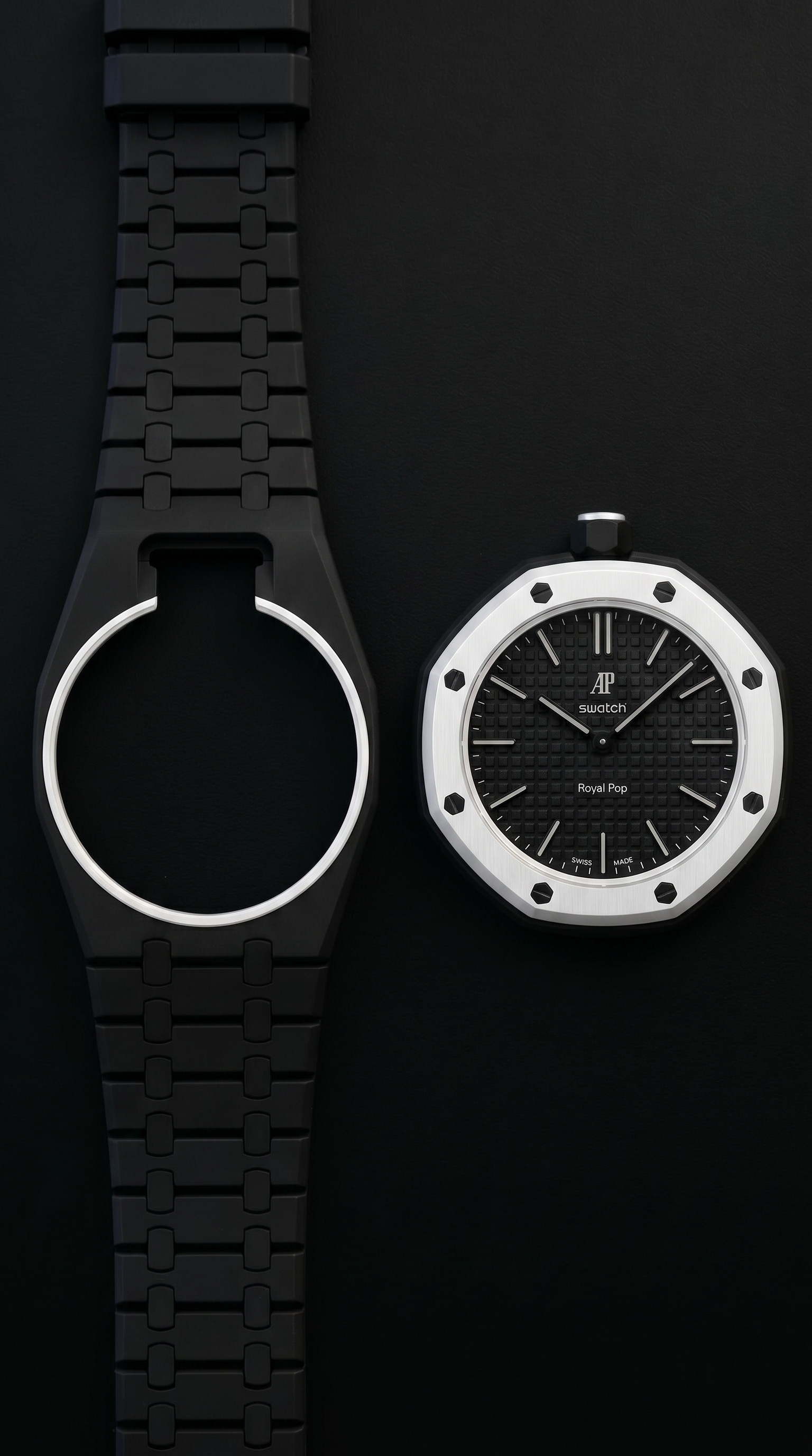 WristPopShop Royal Pop Strap — Ocho Negro Edition